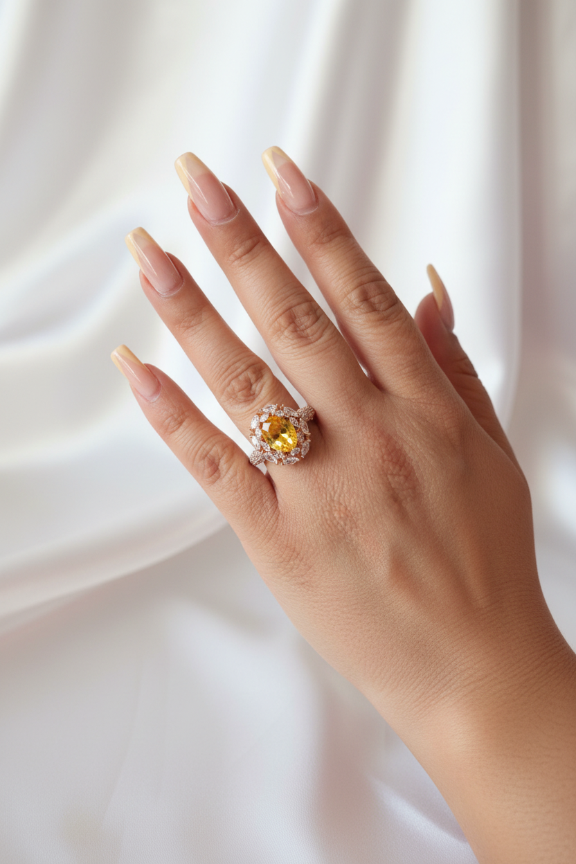 Anillo Citrino modelo