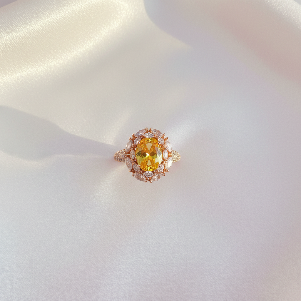 Anillo Citrino