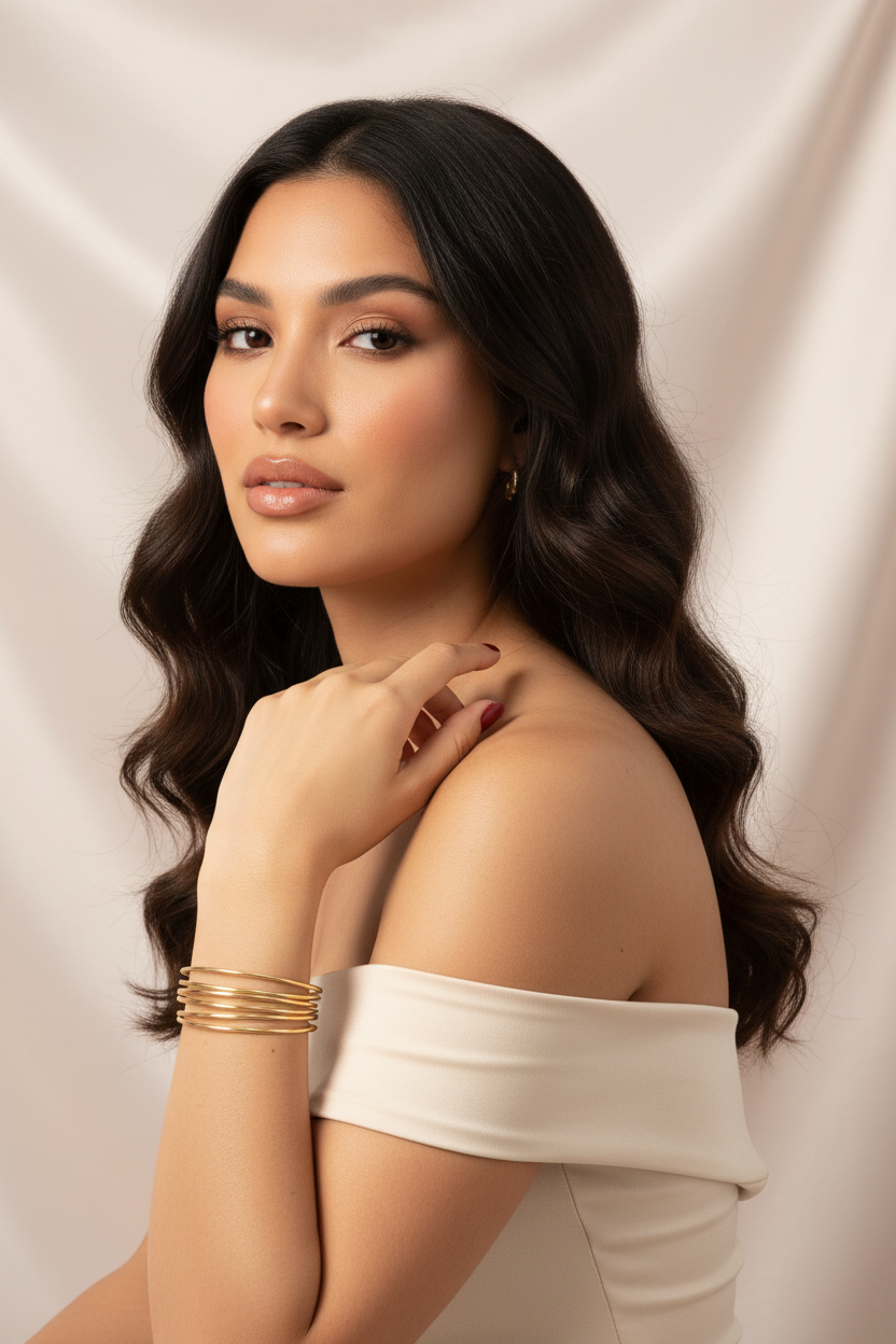 Bangles Dorados - Modelo