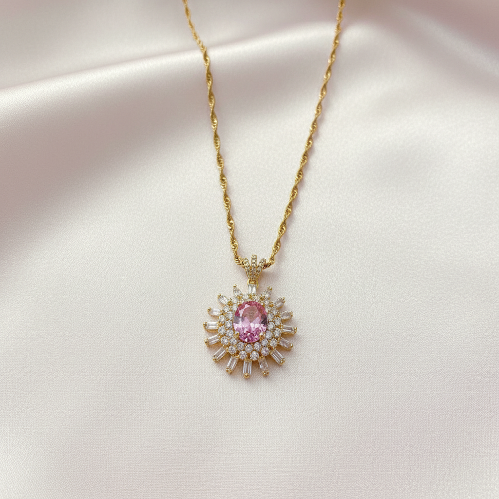 Collar Sol Rosa