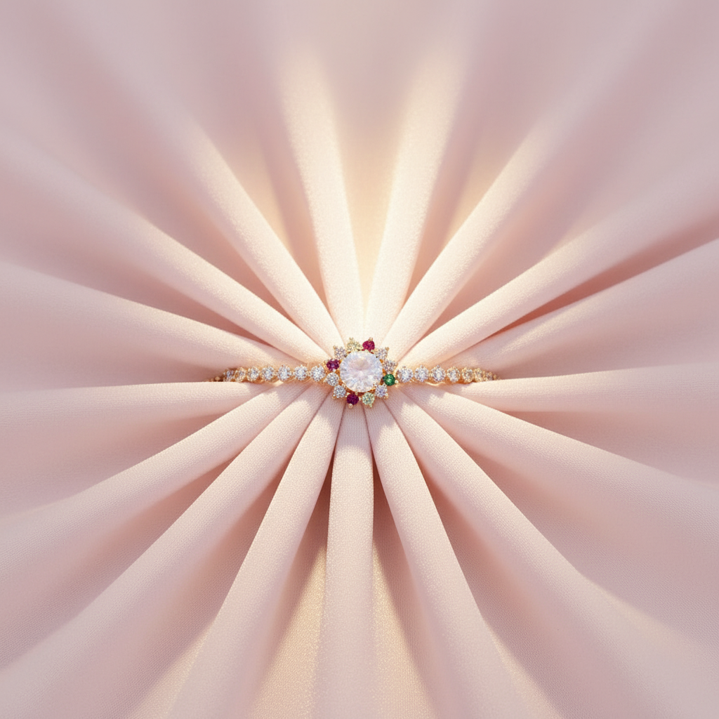 Pulsera Piedra Luna - Flat Lay